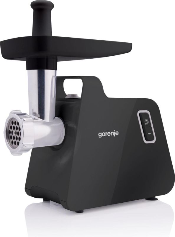 М'ясорубка Gorenje, 1700Вт, 2,3кг/хв, 2 решітки, пластик/метал, чорний