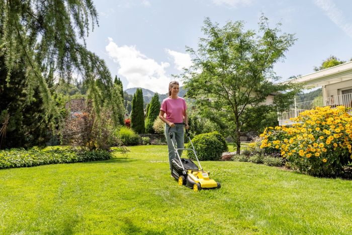 Газонокосилка аккумуляторная Karcher LMO 3-18 Battery 18В 34см 25-60мм (без АКБ и ЗУ)