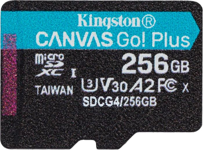 Карта памяти Kingston microSD  256GB C10 UHS-I U3 A2 V30 R200/W160MB/s