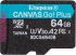 Карта памяти Kingston microSD   64GB C10 UHS-I U3 A2 V30 R200MB/s