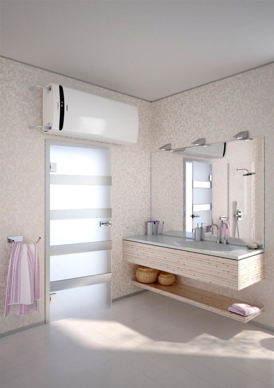 Водонагрівач електр. TESY Bellislimo Cloud плаский GCR 1002722 E31 ECW Wi-Fi, 100л, 2,2кВт, ун. монтаж, електр. кер-ння, B, білий