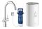 Комплект змішувача для кухні GROHE Red Duo і бойлерна система M розміру