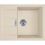 Мийка кухонна Franke Sirius 2 тектонайт, прямокут., з крилом, 620х500х200мм, чаша - 1, врізна, бежевий
