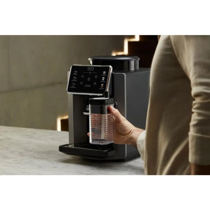 Кофемашина Krups Sensation Milk M90 1.7л, зерно, автомат.капучинатор, авторецептов - 6, черный