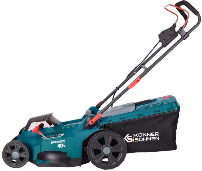 Газонокосилка аккумуляторная Konner&Sohnen KS 43LM-40V 40В(20+20) акб 2?4А·час 43см 50л 25-75мм 15.5кг