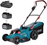 Газонокосарка акумуляторна Konner&Sohnen KS 43LM-40V 40В(20+20) акб 2х4А·год 43см 50л 25-75мм 15.5кг