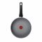 Сотейник Tefal Halo, 24см, с крышкой, алюминий, бакелит, стекло, серый