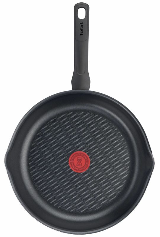 Сковорода с крышкой Tefal Day by Day, 28см, с крышкой, алюминий, бакелит, стекло, черный