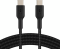 Кабель USB-C > USB-C заряджання/синхронізації Belkin 1м, 60Вт, Type-C, плетений, чорний