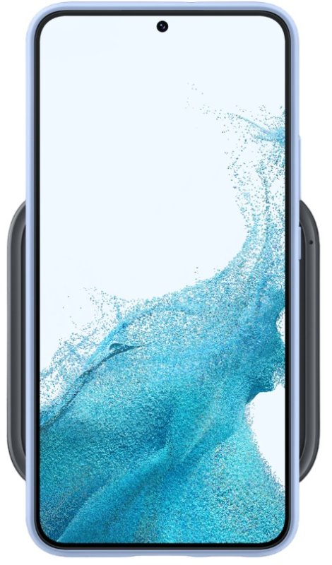Зарядний пристрій бездротовий Samsung 15Вт з блоком живлення, сірий темний