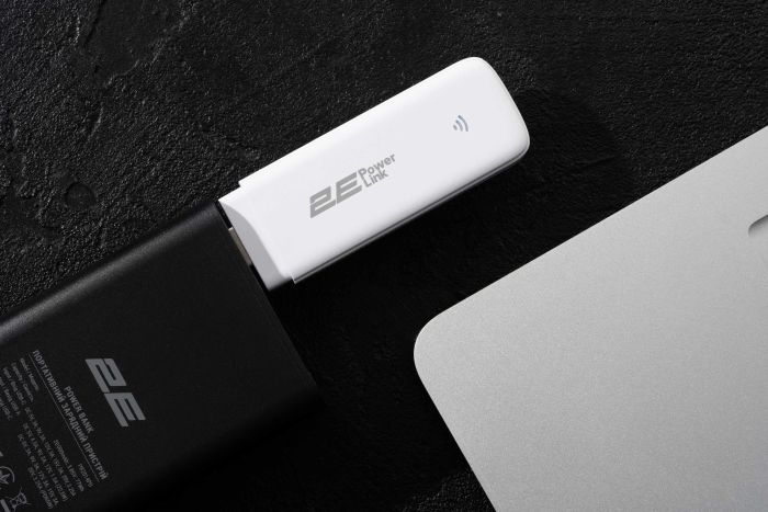 Мобільний маршрутизатор 2E PowerLink (MiFi-1 2024) LTE, Wi-Fi4, 1xUSB, 1xCRC9 білий