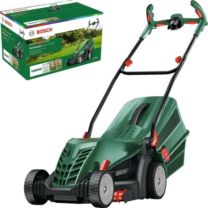 Газонокосарка мережева Bosch UniversalRotak 37-555 1400Вт 37см 40л 27-50мм 15.5кг