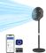 Вентилятор Philips підлоговий Series 3000, 40см, 48Вт, керування через смартфон, регулювання висоти, чорний