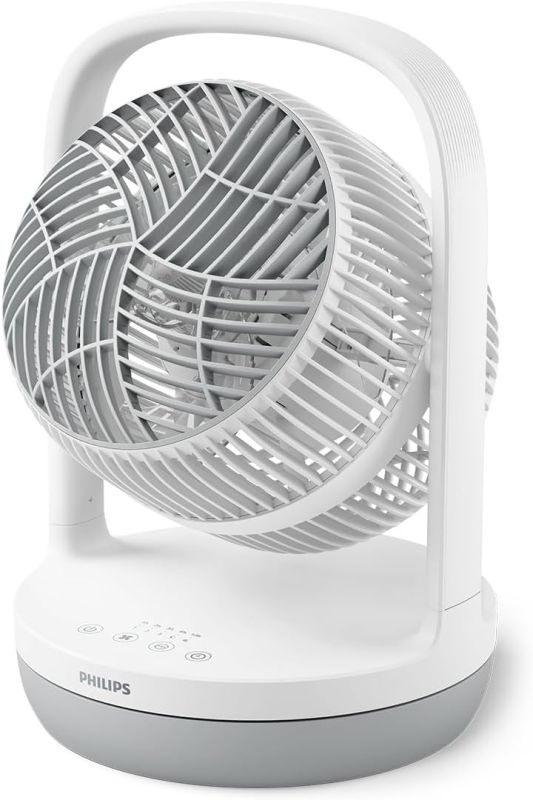 Вентилятор Philips настольный Series 2000, 22см, 24Вт, таймер, поворот 180, белый
