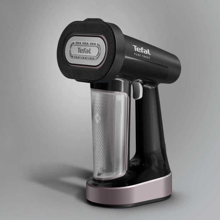 Відпарювач Tefal компактний Pure Force 3в1, 1800Вт, 180мл, постійна пара - 35гр, керам. підошва, чорно-рожевий