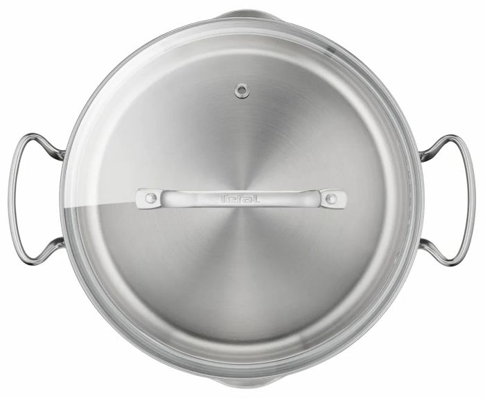 Кастрюля Tefal DUETTO+, 2л, с крышкой, нержавеющая сталь, стекло
