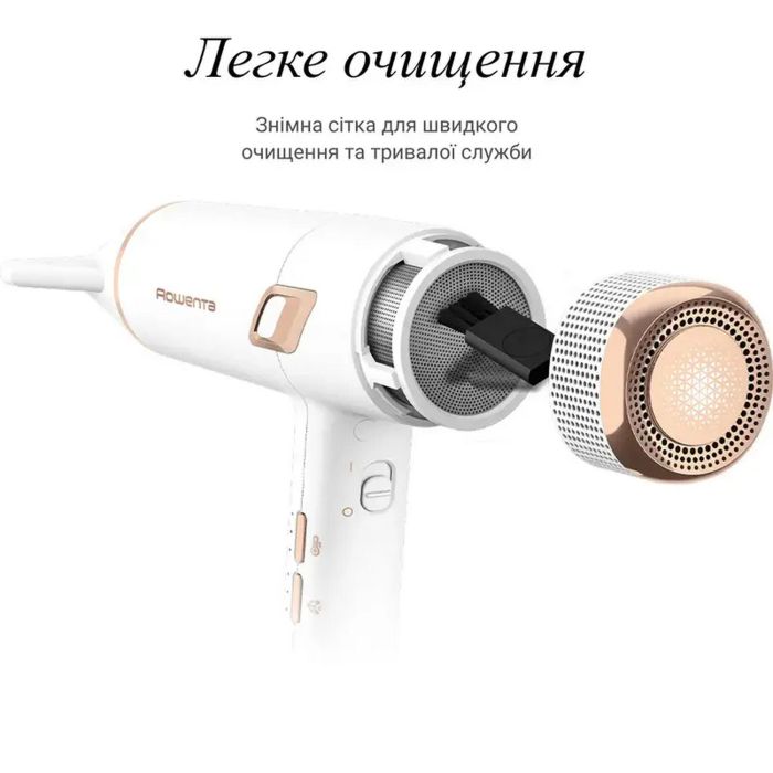 Фен Rowenta Ultimate Experience Maestria, 2000Вт, режимов-3, дифузор, иониз-я, хол. обдув, белый