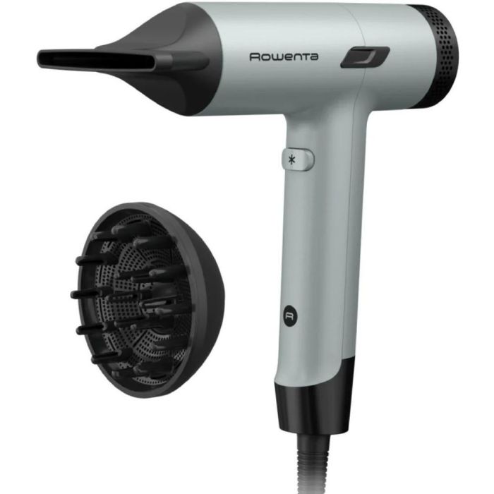 Фен Rowenta Tiny, 1600Вт, 3 режими, дифузор, іоніз-я, хол. обдув, зелено-чорний