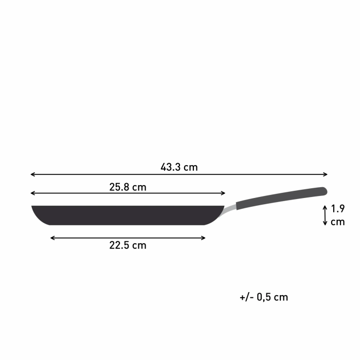 Сковорода для блинов Tefal So' Light, 25см, алюминий, бакелит, черный