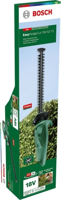 Кусторез аккумуляторный Bosch EasyHedgeCut 18V-52-13 18В лезвие 52см шаг реза 15мм 3.28кг без АКБ и ЗП