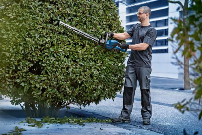 Кущоріз акумуляторний Bosch Professional GHE 18V-60 18В 60мм крок різу 23мм 2.3кг без АКБ та ЗП