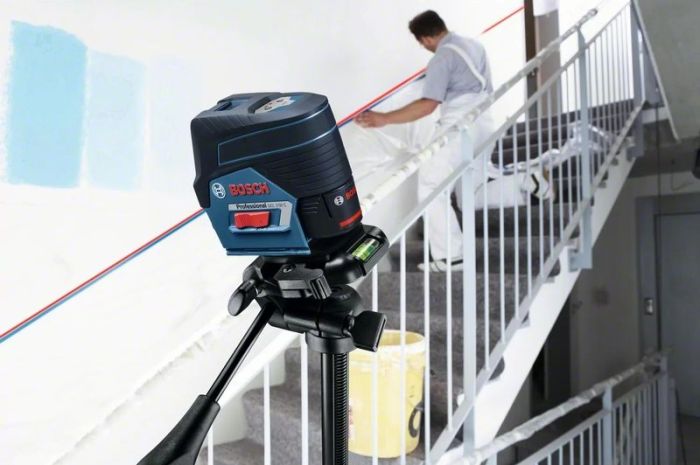 Нівелір лазерний Bosch Professional GCL2-50C+RM2 до 20м, ±0.3мм/м, 4AAx1.5В, IP54, чохол, мішеннь, кейс, 0.6кг