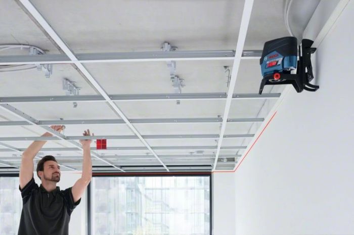 Нівелір лазерний Bosch Professional GCL2-50C+RM2 до 20м, ±0.3мм/м, 4AAx1.5В, IP54, чохол, мішеннь, кейс, 0.6кг