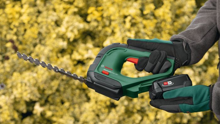 Ножиці для трави акумуляторні Bosch AdvancedShear 18V-10 + насадка кущоріз 10/20см крок різу 8мм 1xPBA 2.0Ah 2.45кг