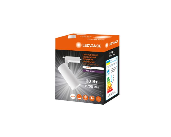 Светильник трековый Ledvance ECO 30Вт 2700Лм 4000К белый