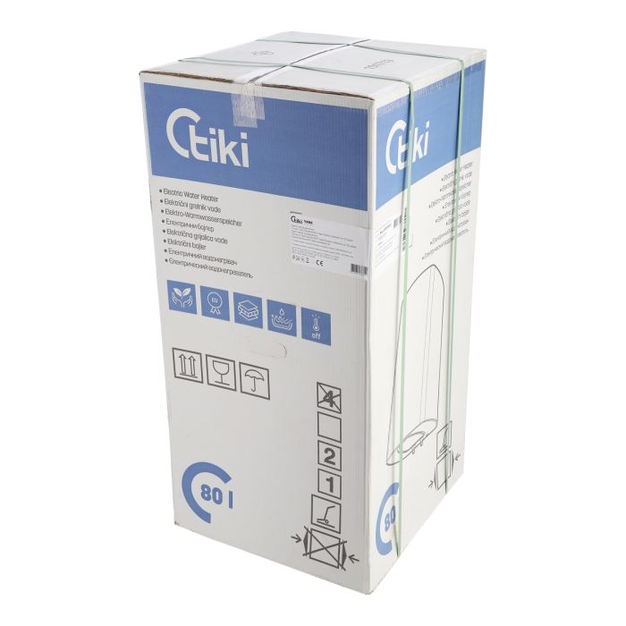 Водонагреватель TIKI SuprSD, 80 л, слим, сухой тэн, электр. упр-ние, EcoSmart, С, 700090