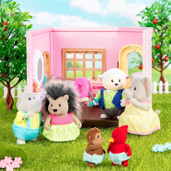 Набор фигурок Li'l Woodzeez Семья Овечек 4ед, книжка EN