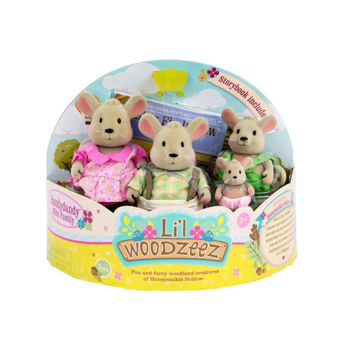 Набір фігурок Li'l Woodzeez Сім'я Мишей