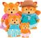 Набір фігурок Li`l Woodzeez Сім'я Лисичок 4од, книжка EN