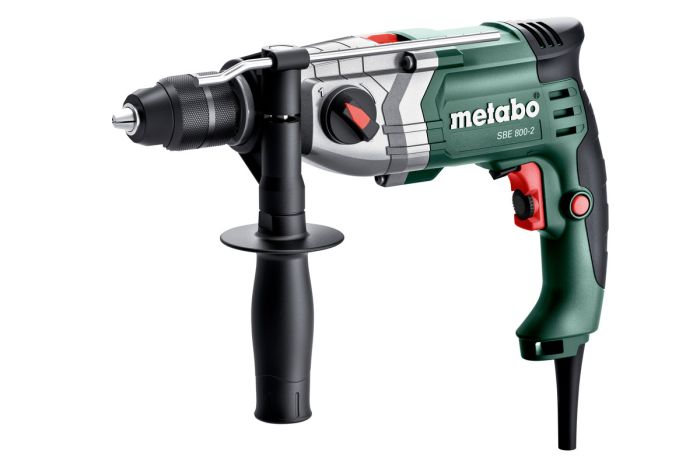 Дрель ударная Metabo SBE 800-2, 800Вт, ШЗП 1.5-13мм, 0-1200•0-3200об•мин, 2.3кг