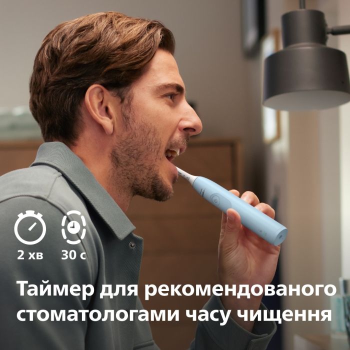 Щетка зубная электр. Philips Sonicare 5300 Series, 62т. колеб/мин, насадок-1, голубой