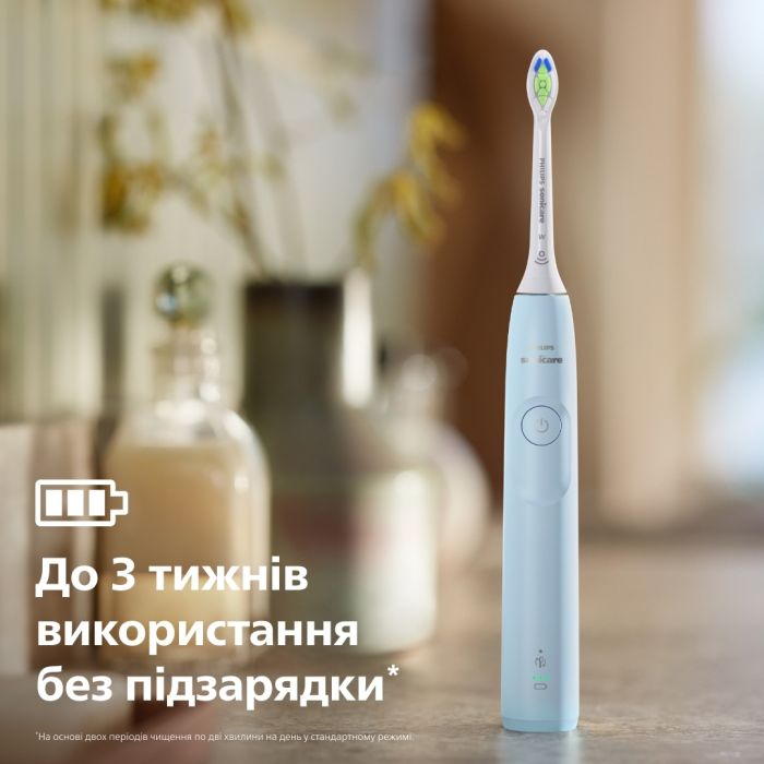 Щетка зубная электр. Philips Sonicare 5300 Series, 62т. колеб/мин, насадок-1, голубой