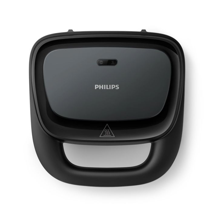 Вафельтница Philips Series 3000 750Вт, антипригарное покрытие, корпус-пластик, черный