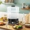 Пароварка Tefal Convenient, 800Вт, чаша-9л, резервуар для воды -1л, механическое управл., пластик, черный