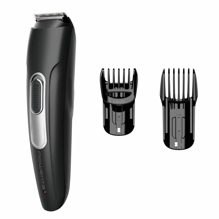 Триммер Rowenta Stylis Easy, для бороды и усов, сеть+акум., насадок-2, сталь, черный