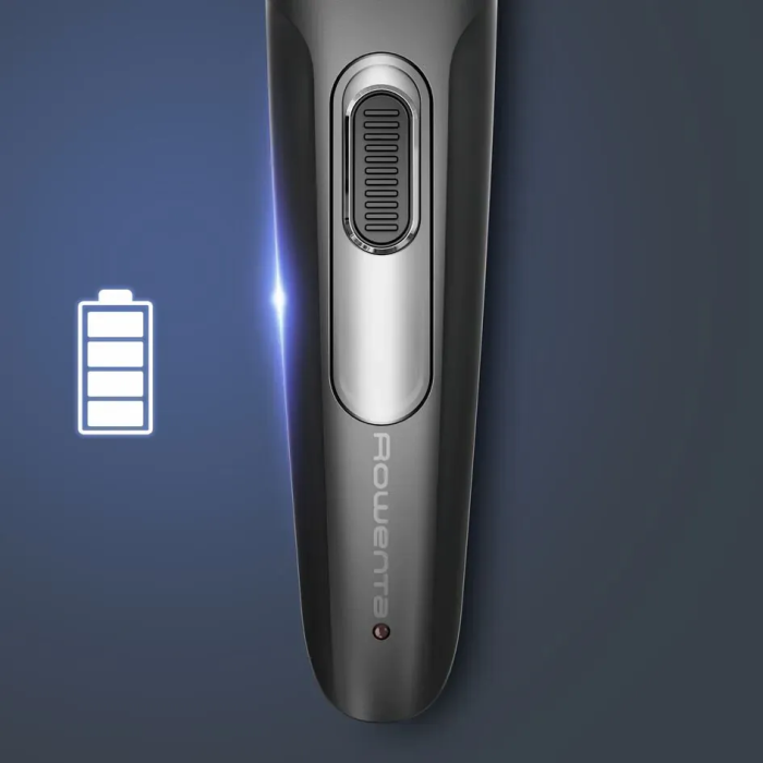 Триммер Rowenta Stylis Easy, для бороды и усов, сеть+акум., насадок-2, сталь, черный