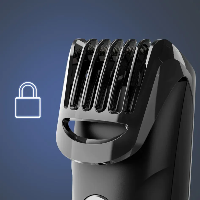Триммер Rowenta Stylis Easy, для бороды и усов, сеть+акум., насадок-2, сталь, черный