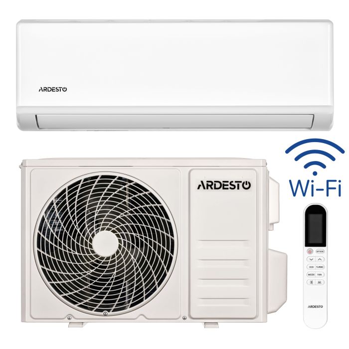 Кондиціонер Ardesto CoolSmartPro 35м2 інвертор 12000BTU 3.5кВт A++/A+ -25°С Wi-Fi R32 білий