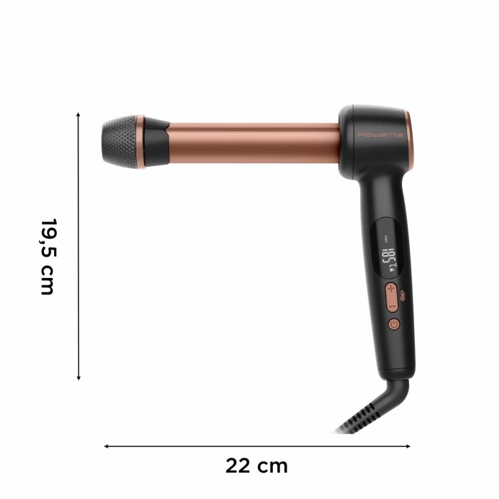 Стайлер Rowenta Twist Curl, автоматичний, темп.режимів-4, 150C–210С, кераміка, рукавика та термопідкладка, чорно-золотий