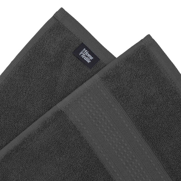 Полотенце махровое Ardesto SuperSoft 50х90см, 100% хлопок, серый темный