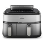 Мультипечь Philips Ovi Dual Steam 2750Вт, чаша-3+6л, сенсорное управл., 12 авто. программ. 2 кош., пластик/металл