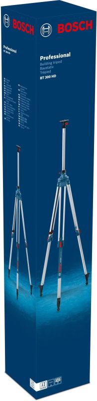 Штатив Bosch Professional BT300HD для оптичних нівелірів, 5/8", 122-295см, 7.2кг
