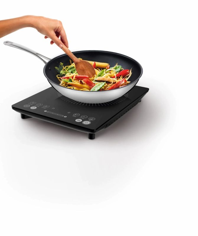 Плитка настольная Tefal индукионная Everyday Slim, комф. - кВт 1 на 2.1кВт, управл. - сенсорное, черный