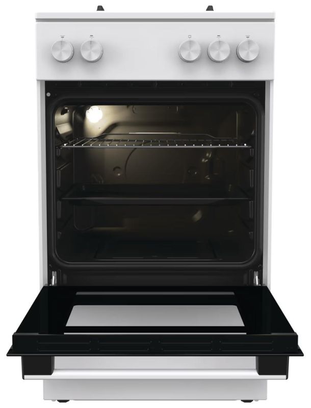 Плита Gorenje газова, 70л, 50x60см, чугун, белый