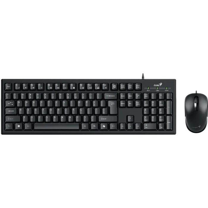 Комплект клавиатура и мышь Genius KM-100SE, AI, EN/UKR, черный