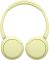 Навушники On-ear Sony WH-CH520 BT 5.2, SBC, AAC, Wireless, Mic, Жовтий